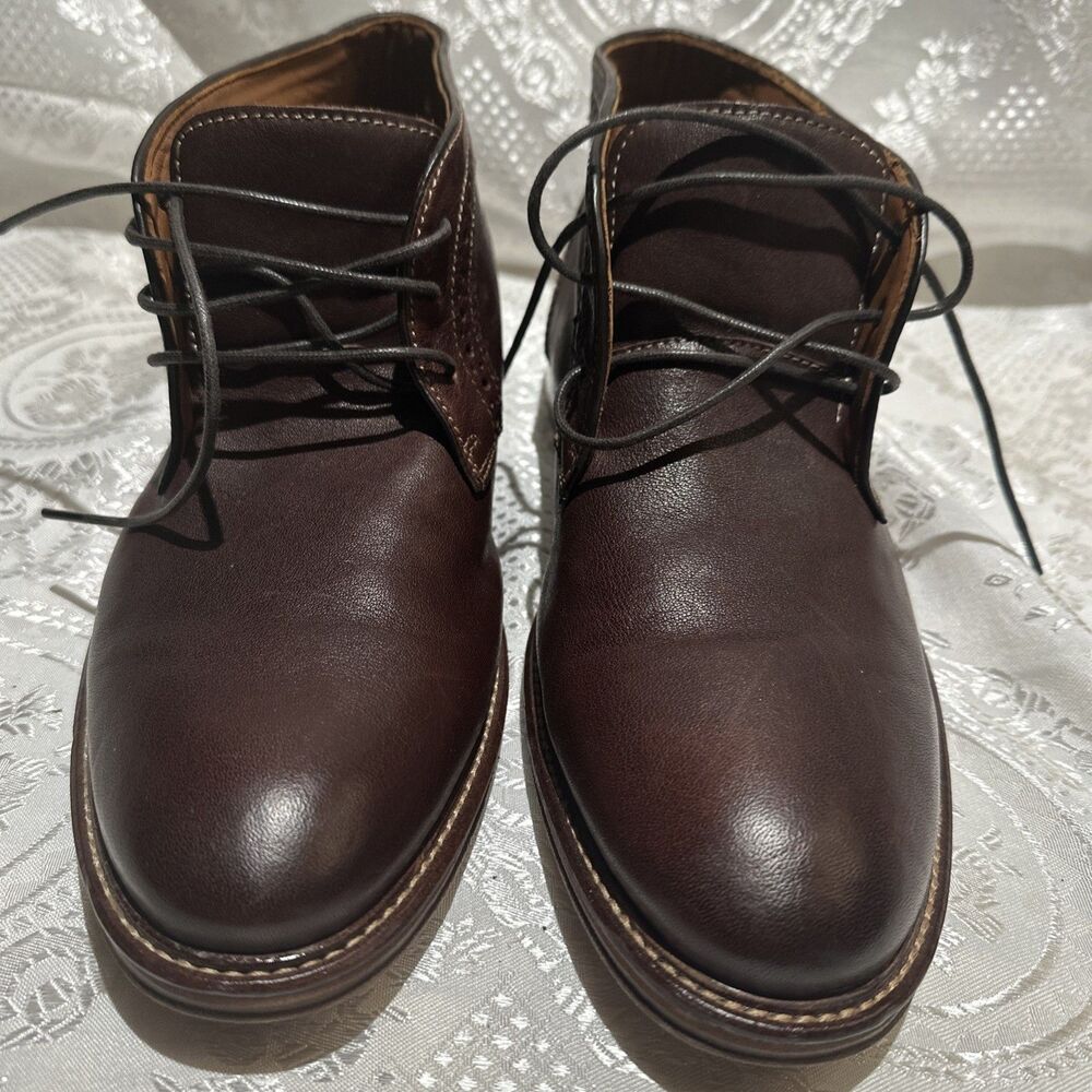 Mens Johnson & Murphy Warner Chukka high top shoes boots Sz 8.5